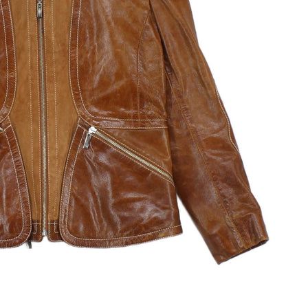 Womens Leather Jacket Full Zip