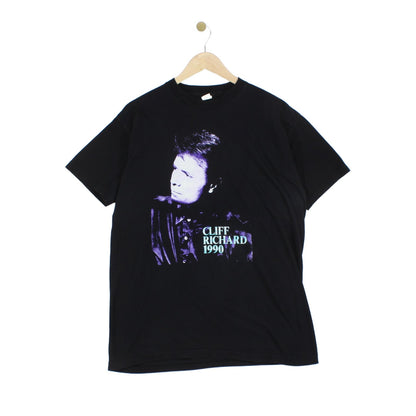 Mens Cliff Richard 1990 T Shirt Single Stitch