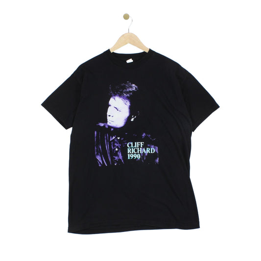 Mens Cliff Richard 1990 T Shirt Single Stitch