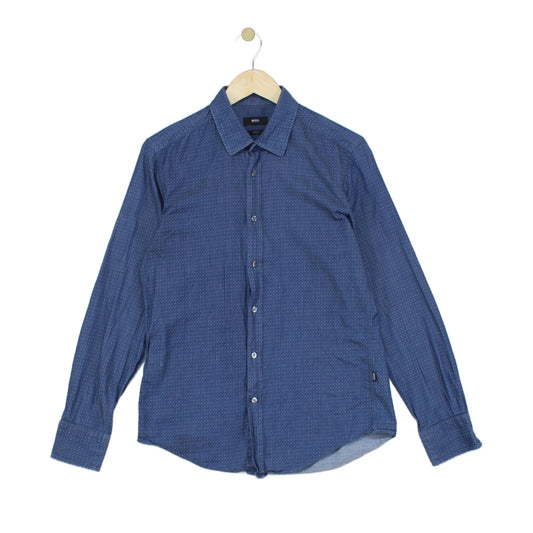 Mens Shirt Slim Fit Long Sleeve Patterned