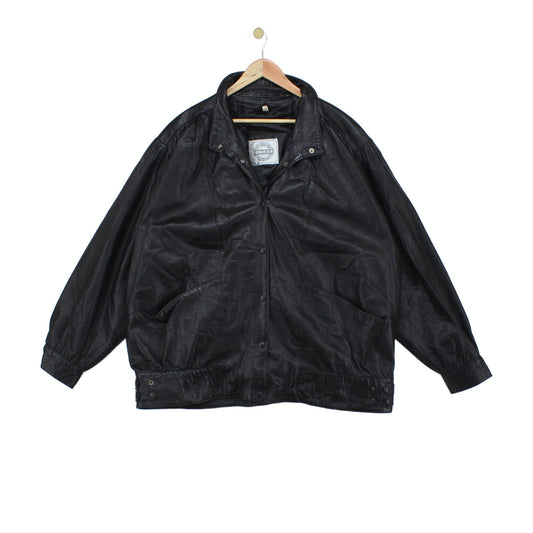Womens Leather Jacket Uk Made Snap Buttons