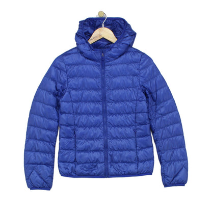 Womens Quilted Jacket Lightweight Hooded Down