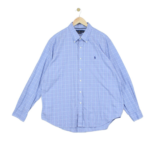 Mens Plaid Shirt Twill Button Down Long Sleeve