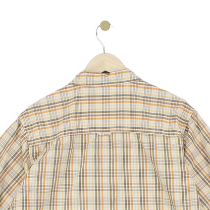 Mens Plaid Shirt Outdoor Short Sleeve