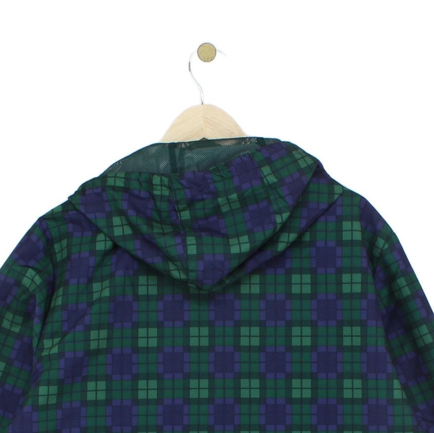 Mens X The Hundreds 1/4 Zip Windbreaker Jacket Plaid
