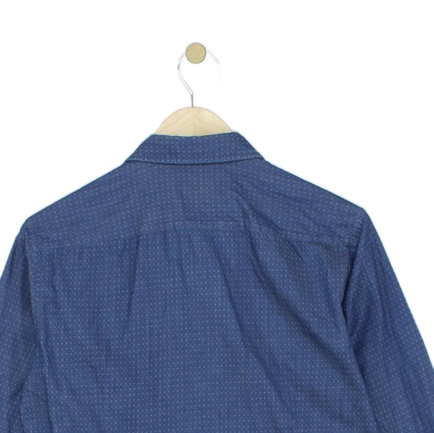 Mens Shirt Slim Fit Long Sleeve Patterned
