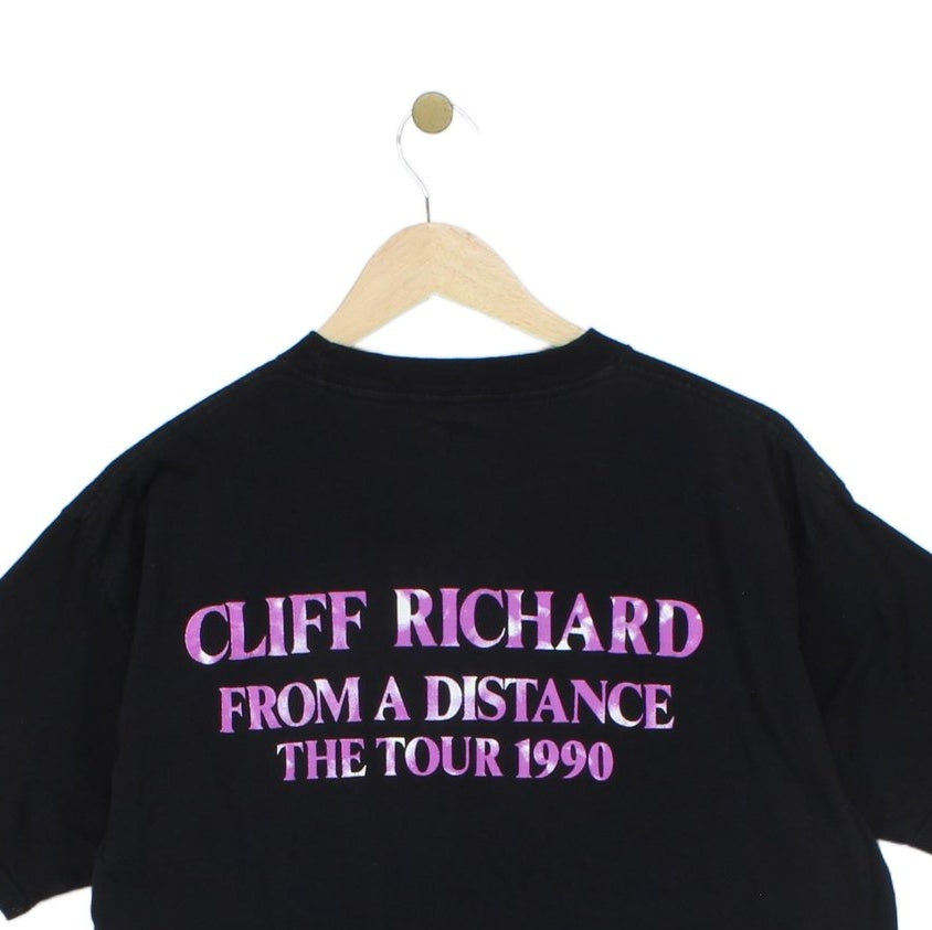 Mens Cliff Richard 1990 T Shirt Single Stitch