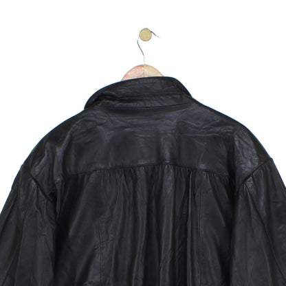 Womens Leather Jacket Uk Made Snap Buttons