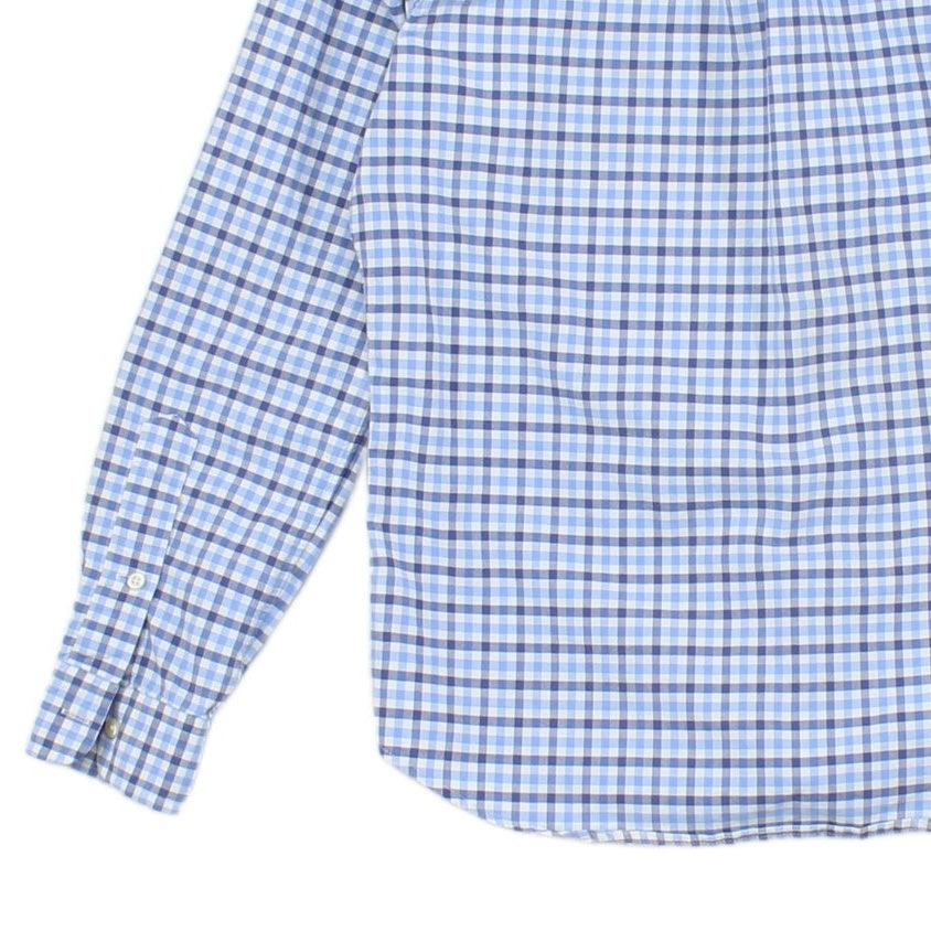 Mens Oxford Shirt Check Button Up Classic