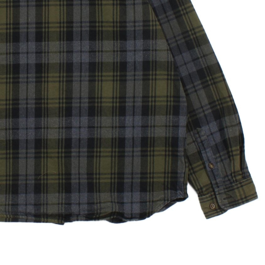 Mens Plaid Shirt Slim Fit Long Sleeve