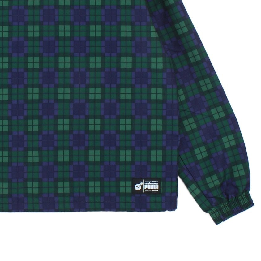 Mens X The Hundreds 1/4 Zip Windbreaker Jacket Plaid
