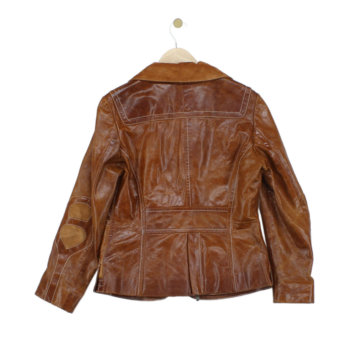 Womens Leather Jacket Full Zip