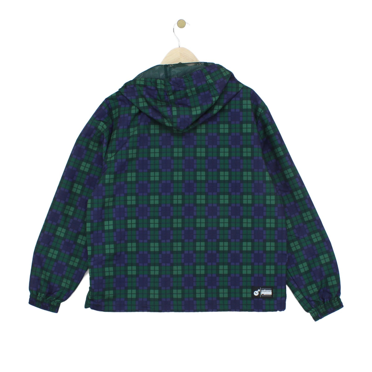 Mens X The Hundreds 1/4 Zip Windbreaker Jacket Plaid