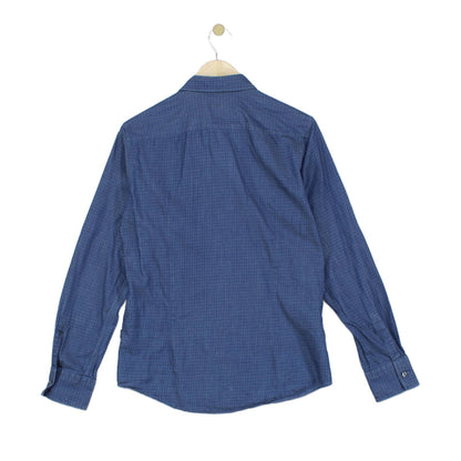 Mens Shirt Slim Fit Long Sleeve Patterned