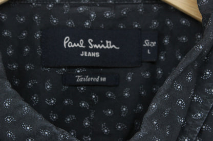 Mens Patterned Shirt Tailored Fit Short Sleeve Casual