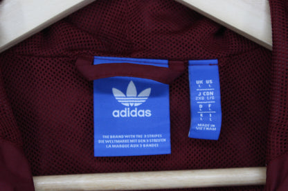 Mens Track Jacket Hooded Full Zip Retro Sport