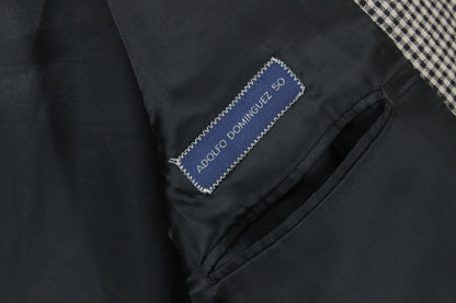 Mens Linen Blazer Check Classic