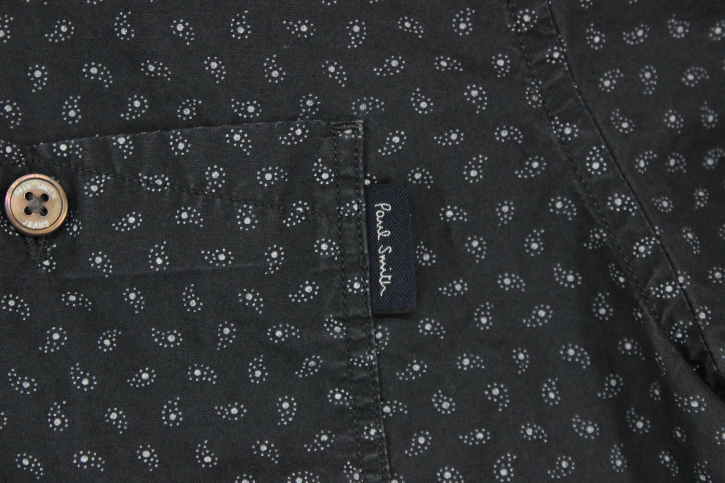 Mens Patterned Shirt Tailored Fit Short Sleeve Casual