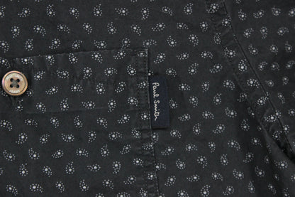Mens Patterned Shirt Tailored Fit Short Sleeve Casual