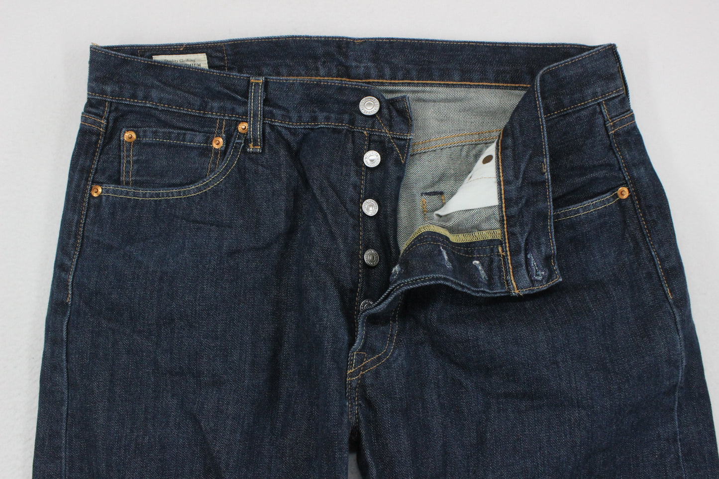 Mens 501 Jeans Classic Fit 100% Cotton Denim