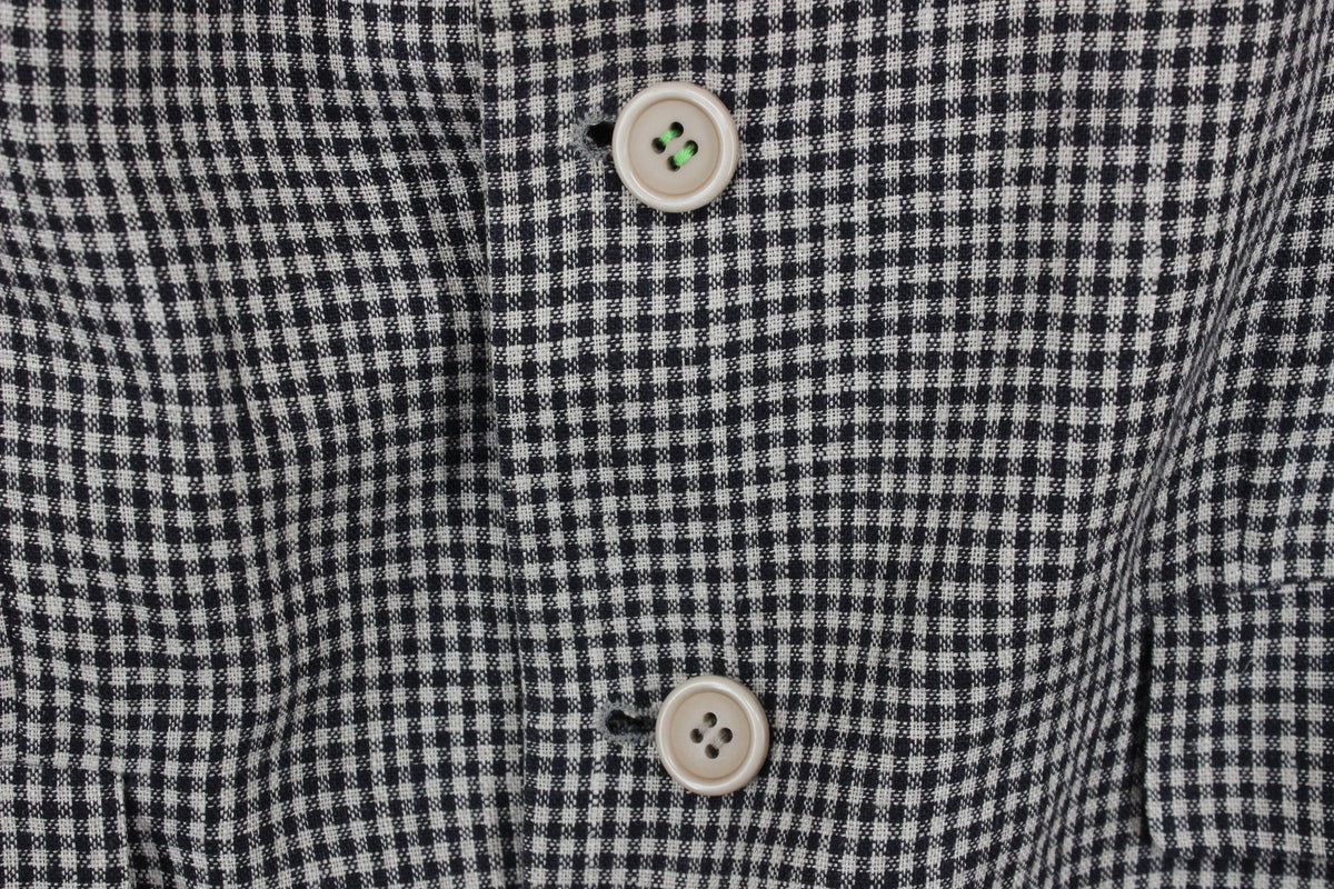 Mens Linen Blazer Check Classic
