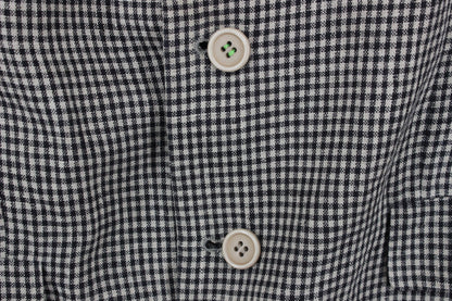 Mens Linen Blazer Check Classic