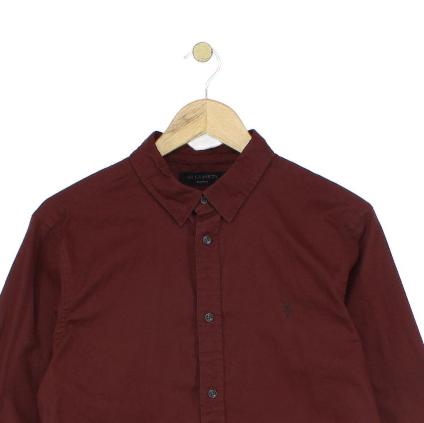 Mens Shirt Long Sleeve Button Up