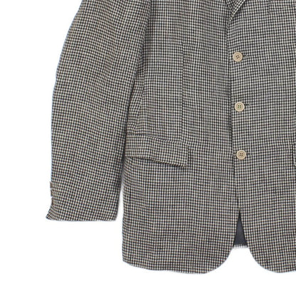 Mens Linen Blazer Check Classic