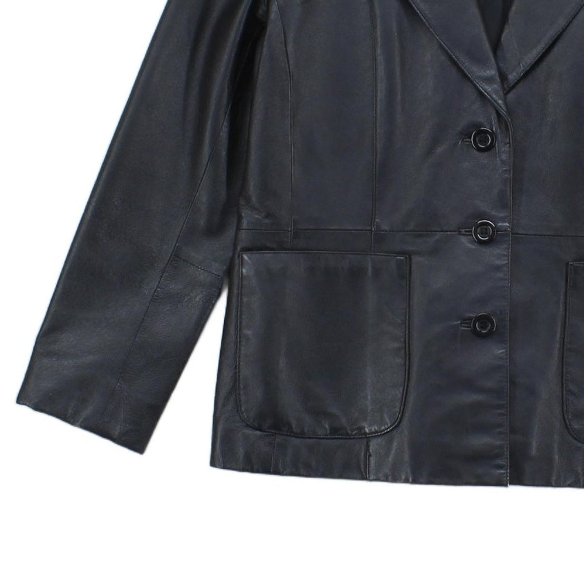 Womens Leather Blazer