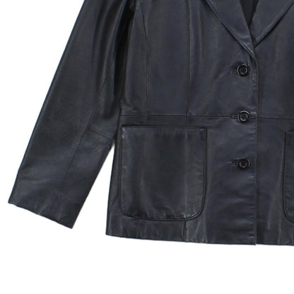 Womens Leather Blazer