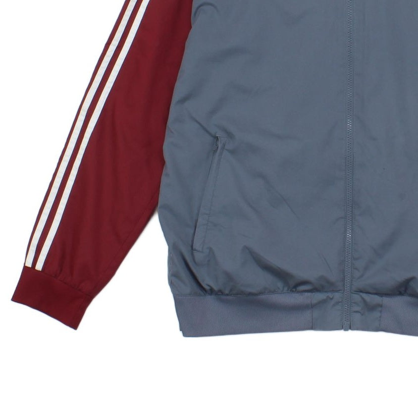 Mens Track Jacket Hooded Full Zip Retro Sport