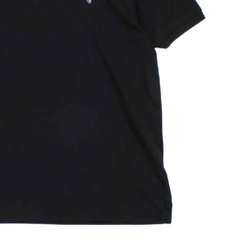 Mens Polo Shirt Stretch Classic Slim Fit Logo