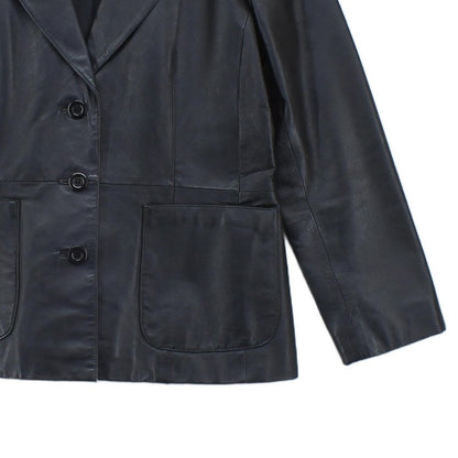 Womens Leather Blazer