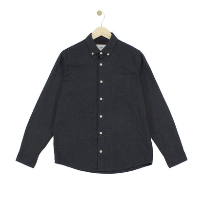 Mens Shirt Button Up Long Sleeve Collar