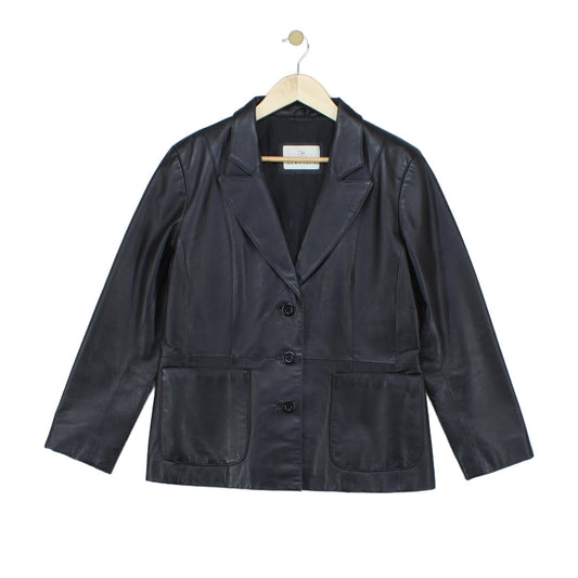 Womens Leather Blazer