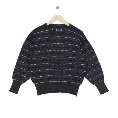 Womens Wool Jumper Striped Knit
