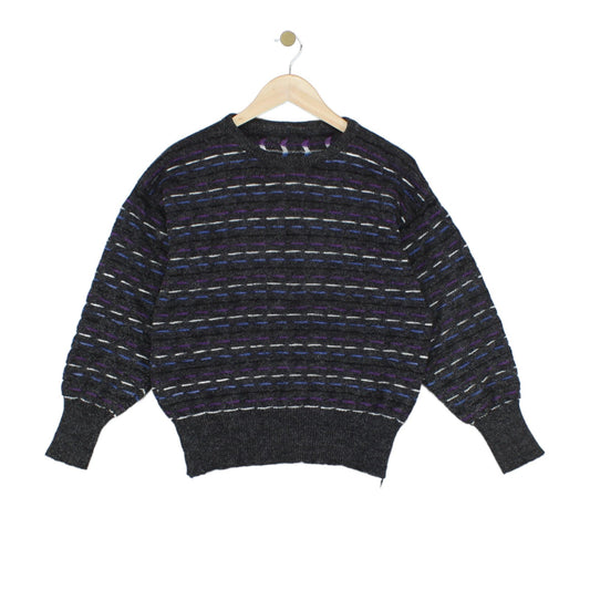 Womens Wool Jumper Striped Knit