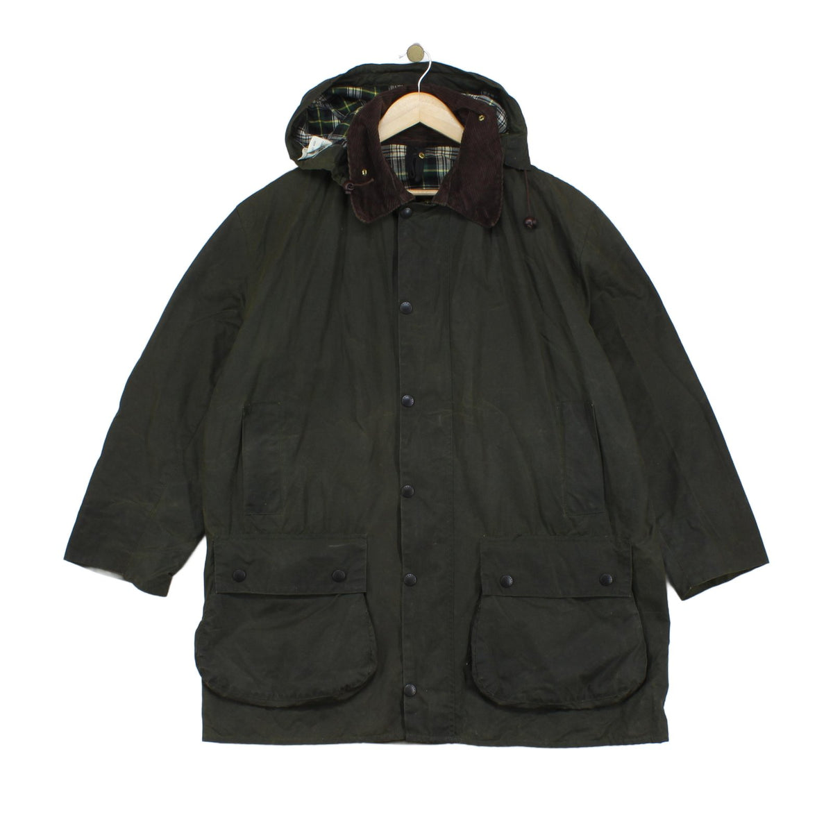 Mens Border Waxed Jacket Uk Made Hooded Cotton