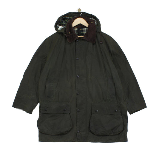 Mens Border Waxed Jacket Uk Made Hooded Cotton