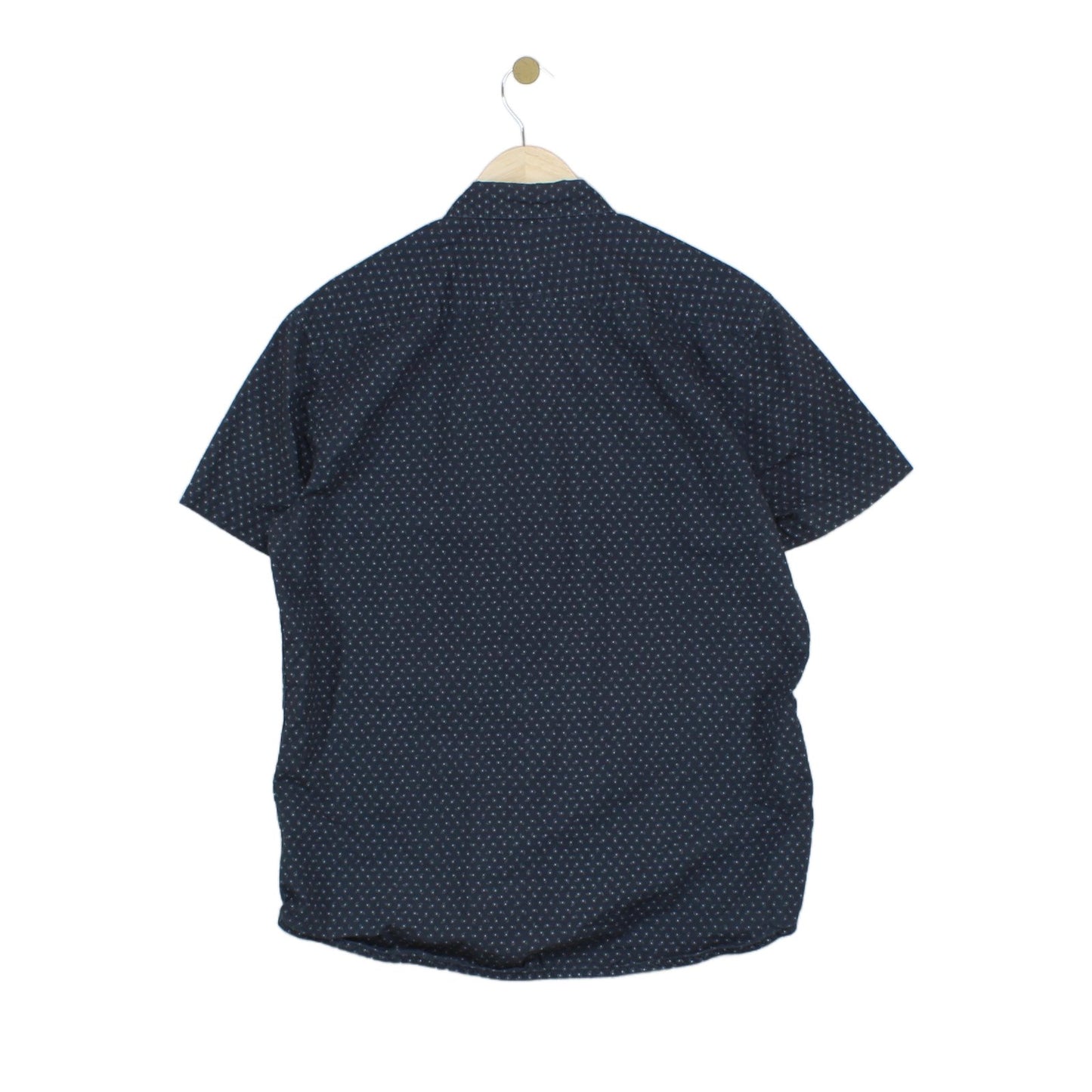Mens Patterned Shirt Tailored Fit Short Sleeve Casual