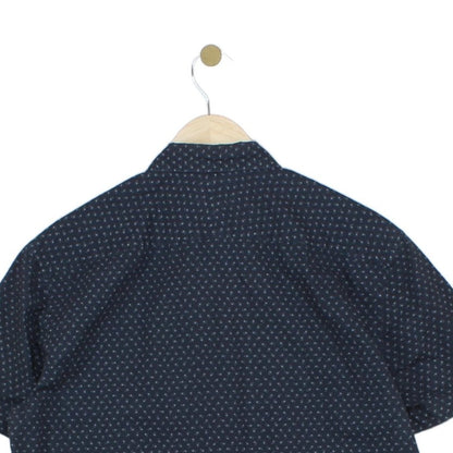 Mens Patterned Shirt Tailored Fit Short Sleeve Casual