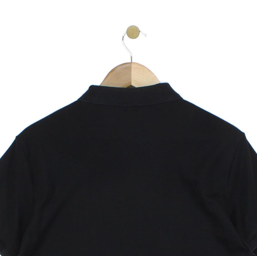 Mens Polo Shirt Stretch Classic Slim Fit Logo