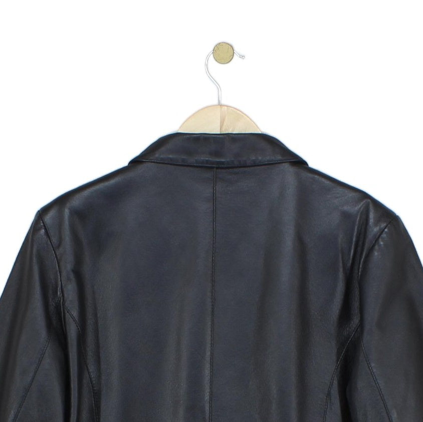 Womens Leather Blazer