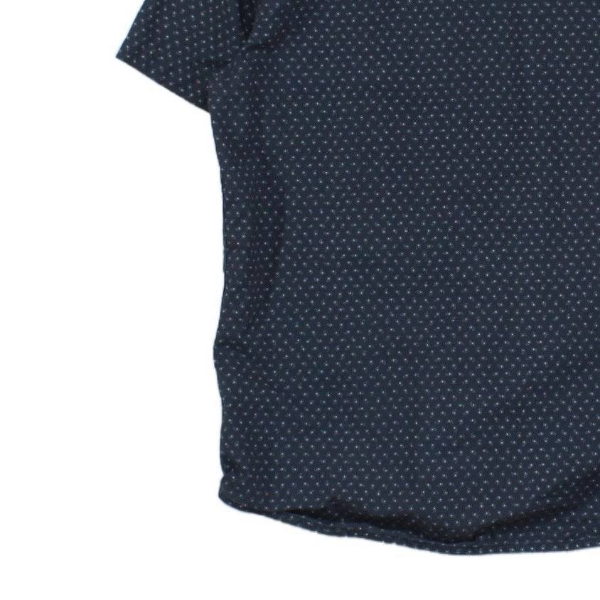 Mens Patterned Shirt Tailored Fit Short Sleeve Casual