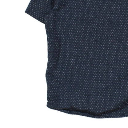 Mens Patterned Shirt Tailored Fit Short Sleeve Casual