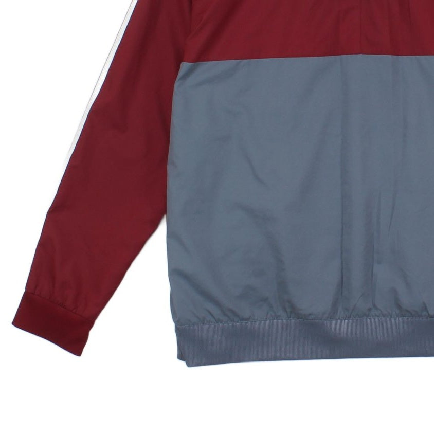 Mens Track Jacket Hooded Full Zip Retro Sport