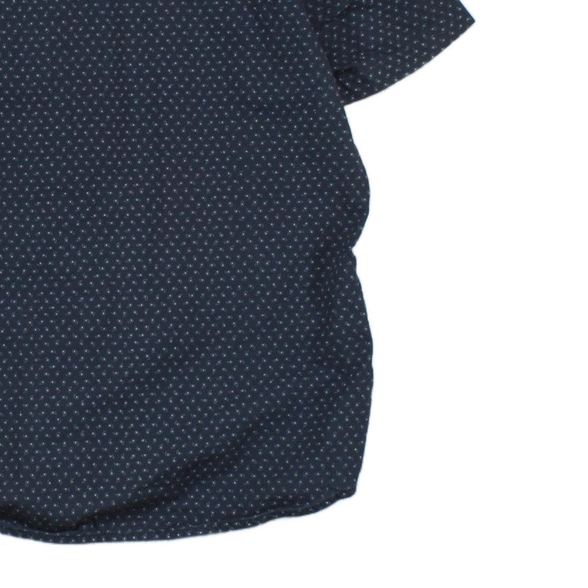 Mens Patterned Shirt Tailored Fit Short Sleeve Casual