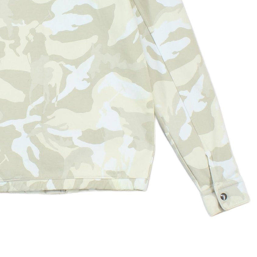 Mens Jersey Jacket Camo Pattern Full Zip