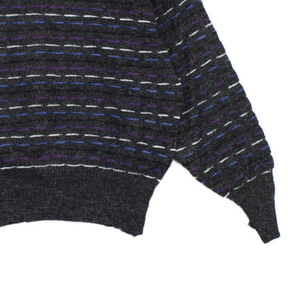 Womens Wool Jumper Striped Knit