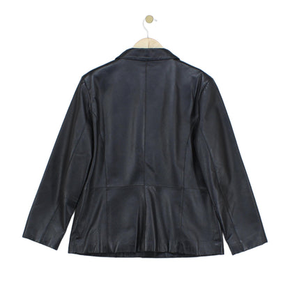 Womens Leather Blazer